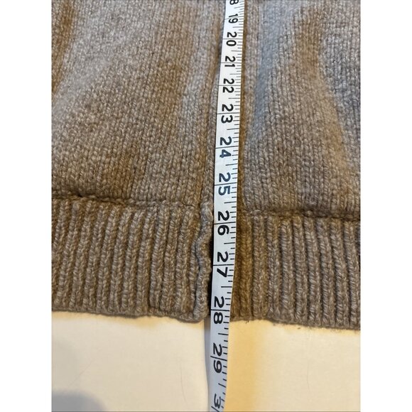 Ll Bean 100% Wool Men’s flannel Lined Sweater Jacket Size Large - Picture 5 of 6